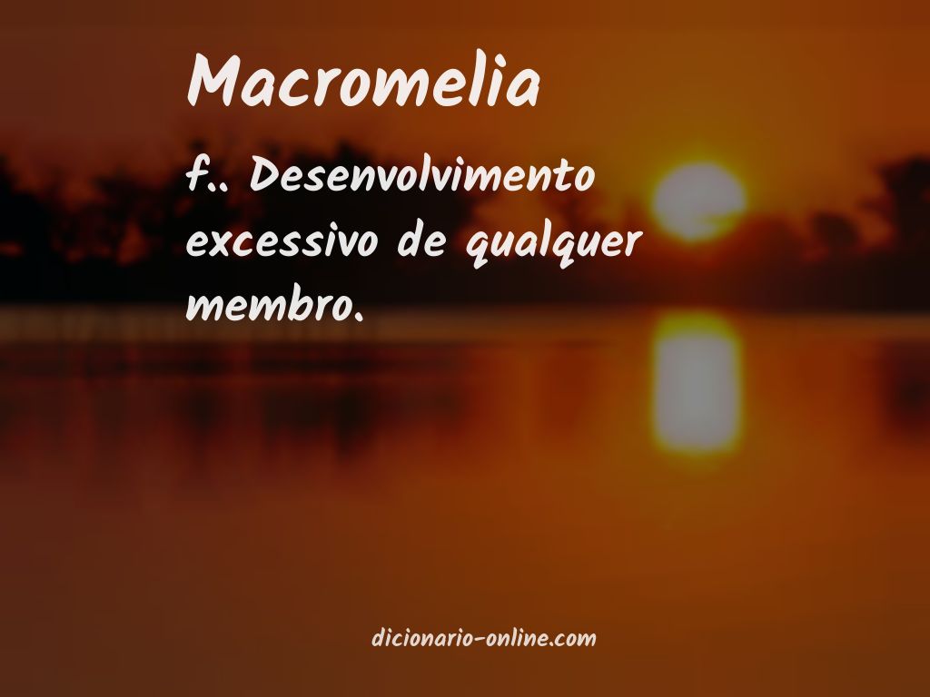 Significado de macromelia