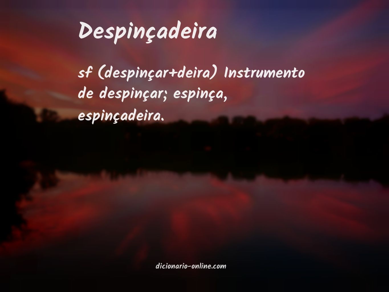 Significado de despinçadeira