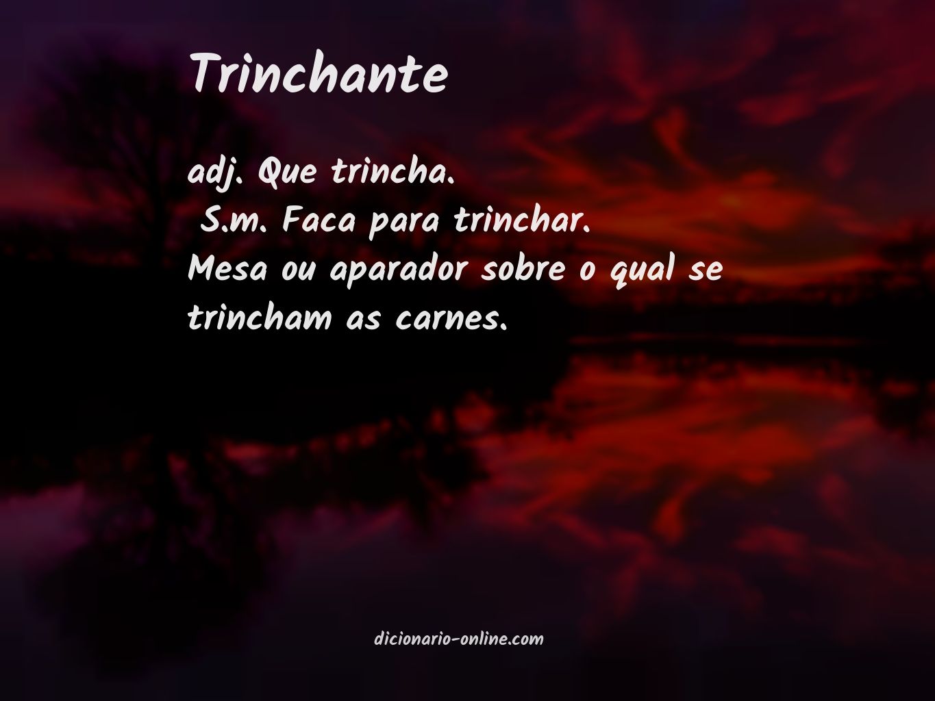 Significado de trinchante