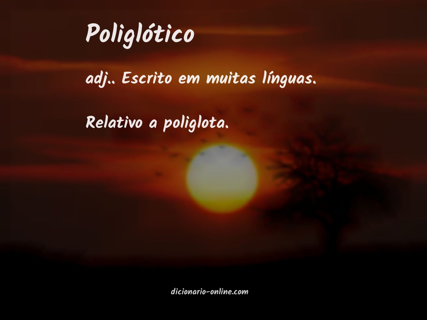 Significado de poliglótico