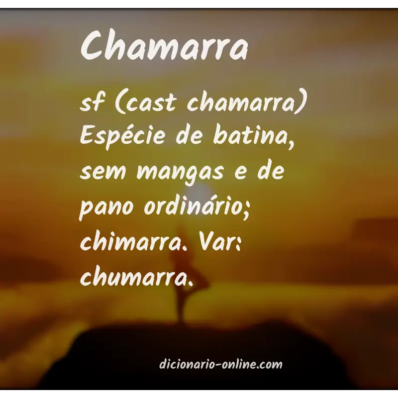 Significado de chamarra