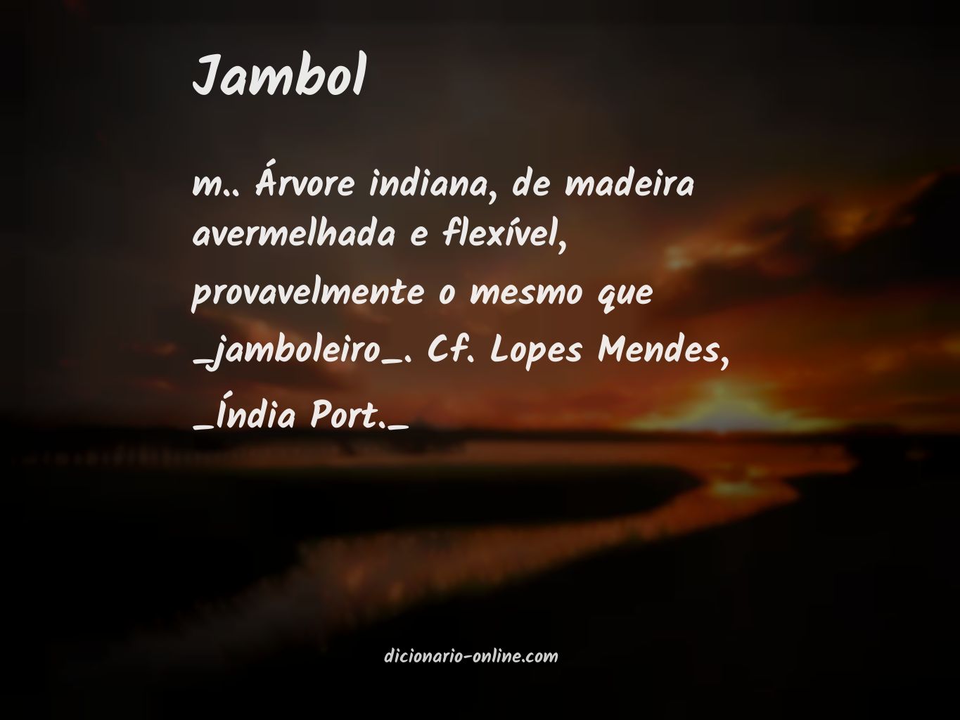 Significado de jambol