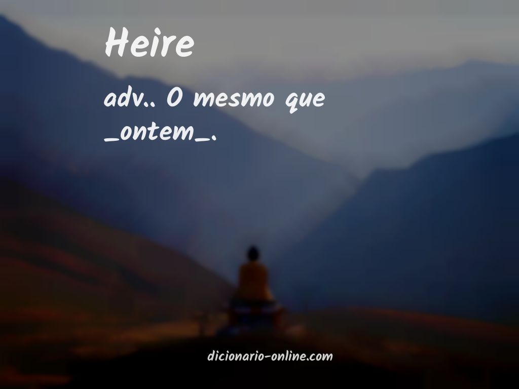 Significado de heire