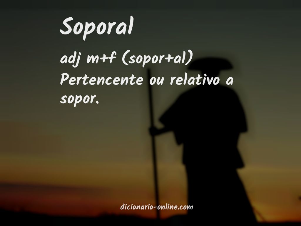 Significado de soporal