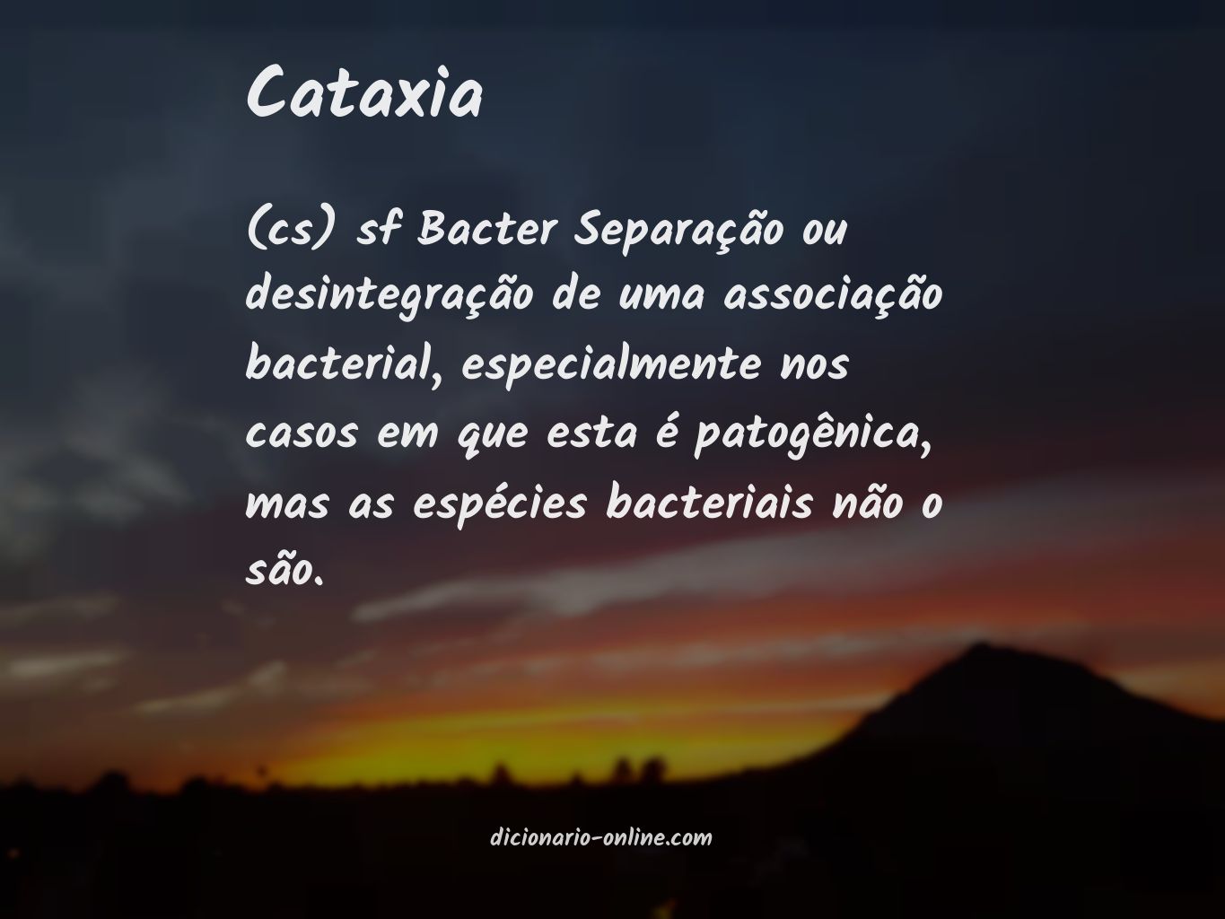 Significado de cataxia