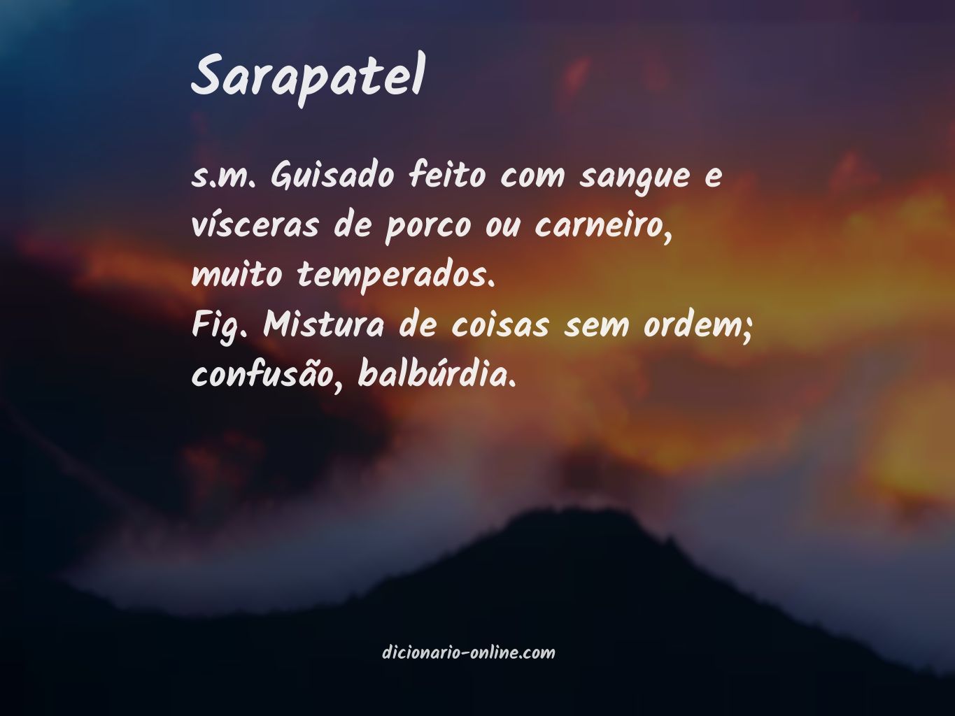 Significado de sarapatel