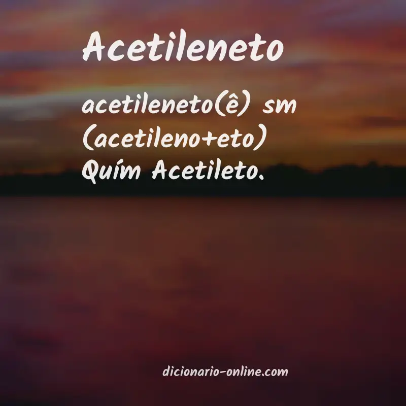 Significado de acetileneto