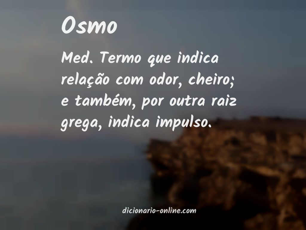 Significado de osmo