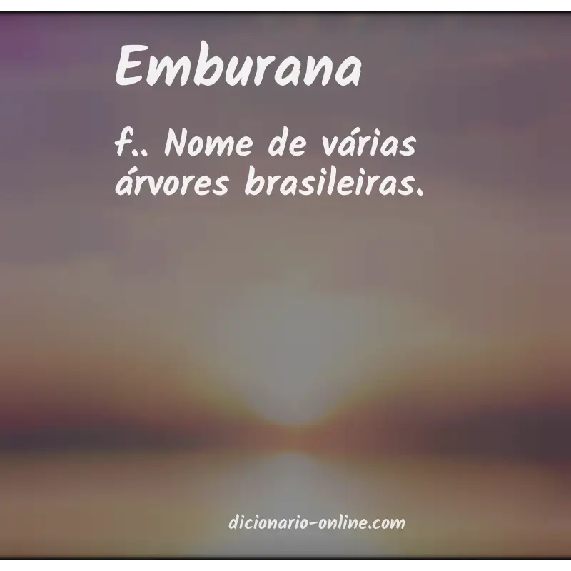 Significado de emburana