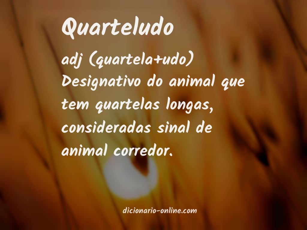 Significado de quarteludo