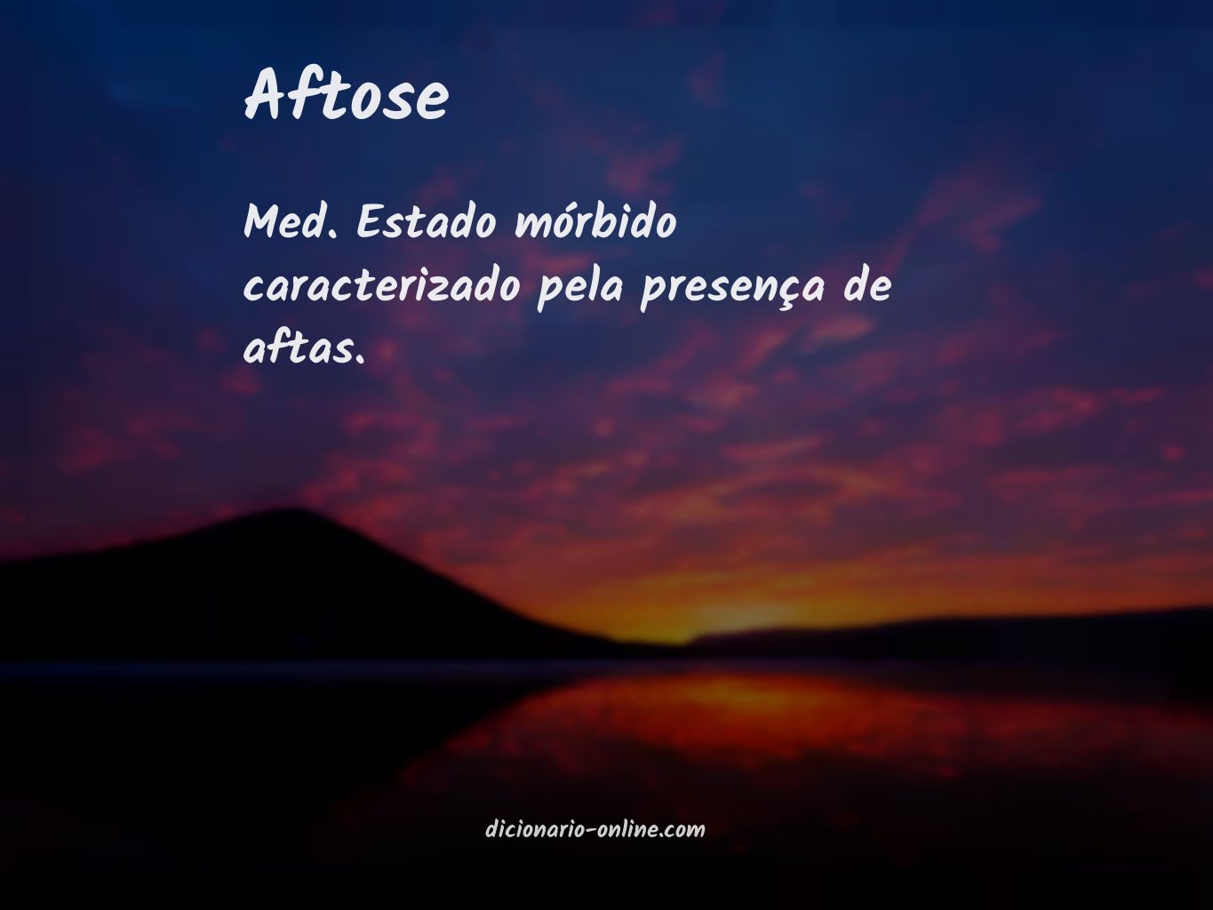 Significado de aftose