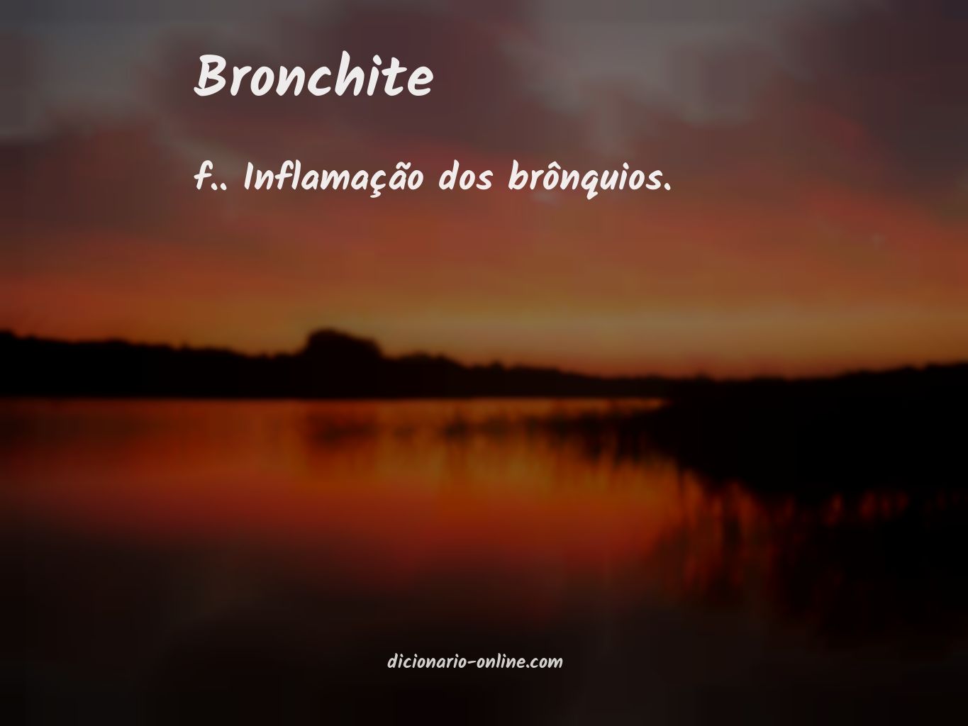 Significado de bronchite