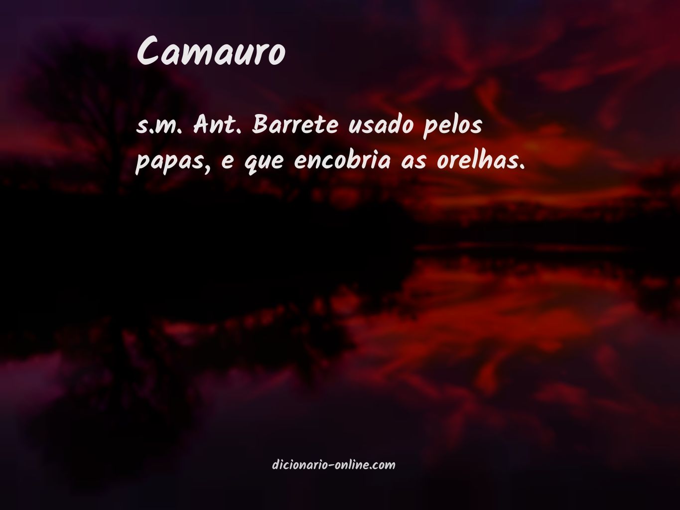 Significado de camauro