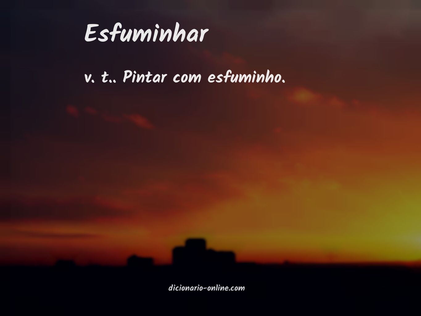 Significado de esfuminhar