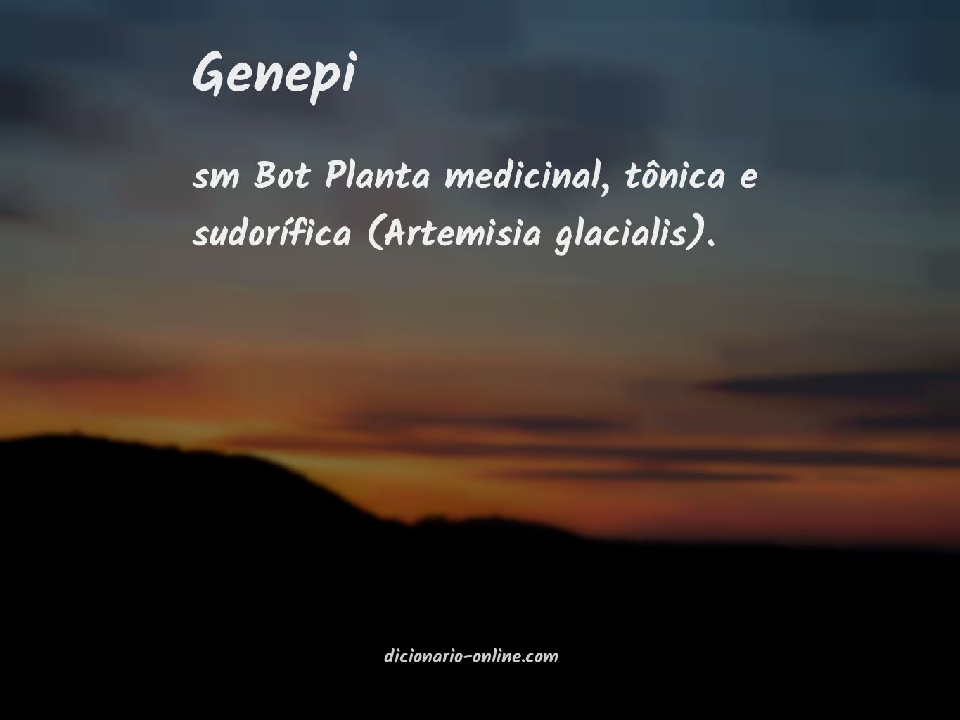 Significado de genepi