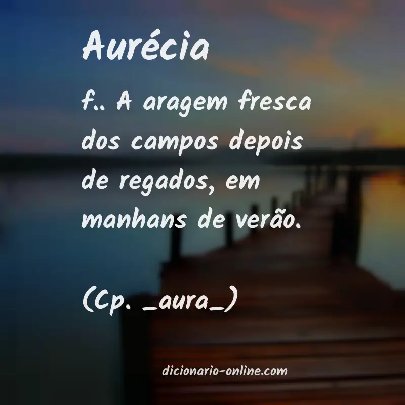 Significado de aurécia