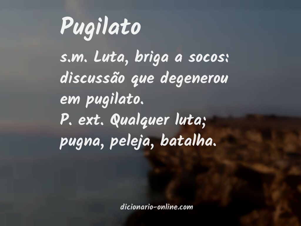 Significado de pugilato