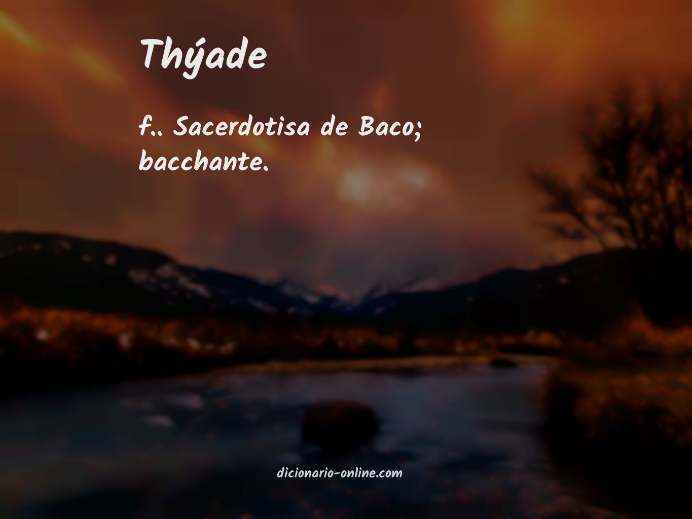 Significado de thýade