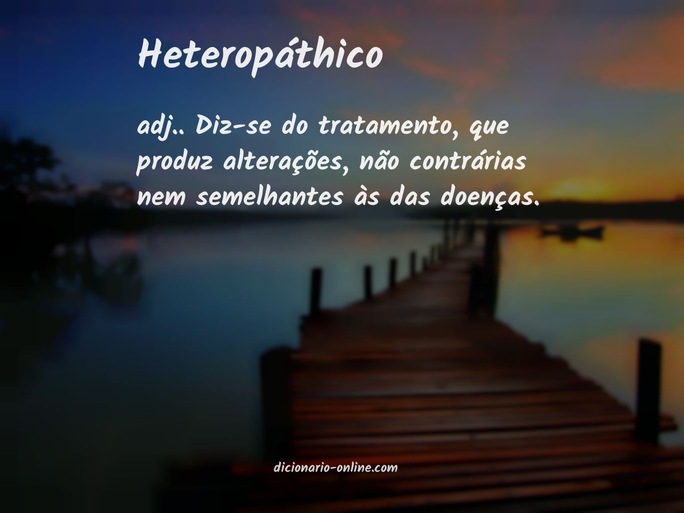 Significado de heteropáthico