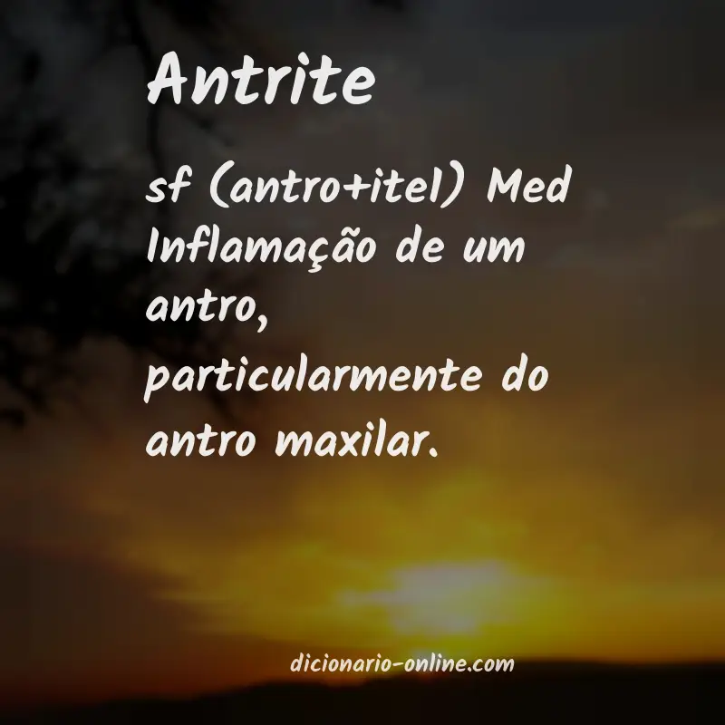 Significado de antrite