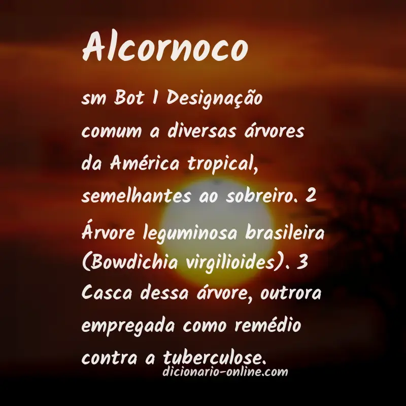 Significado de alcornoco