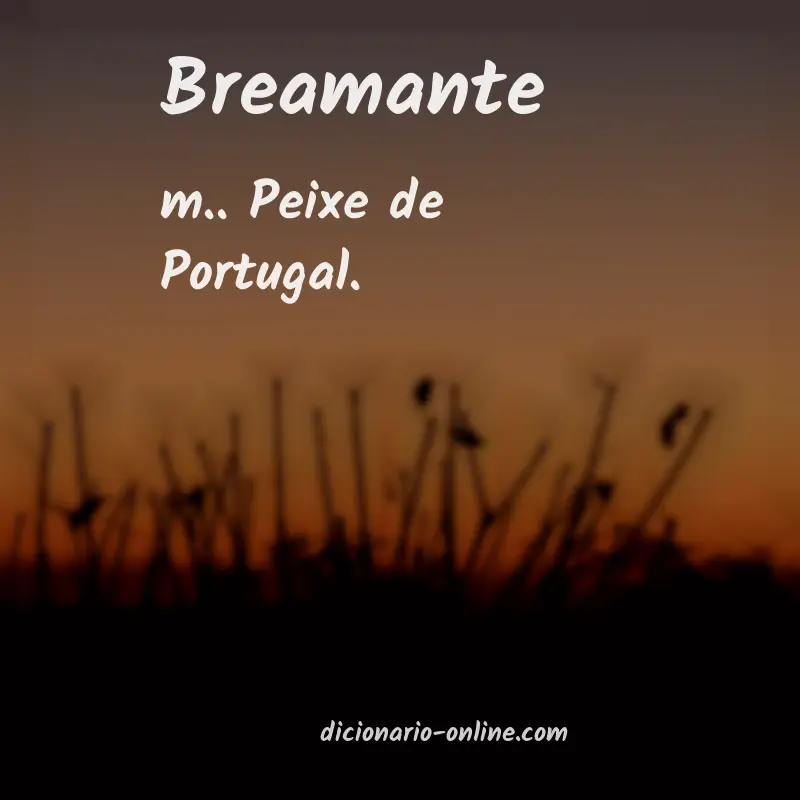 Significado de breamante