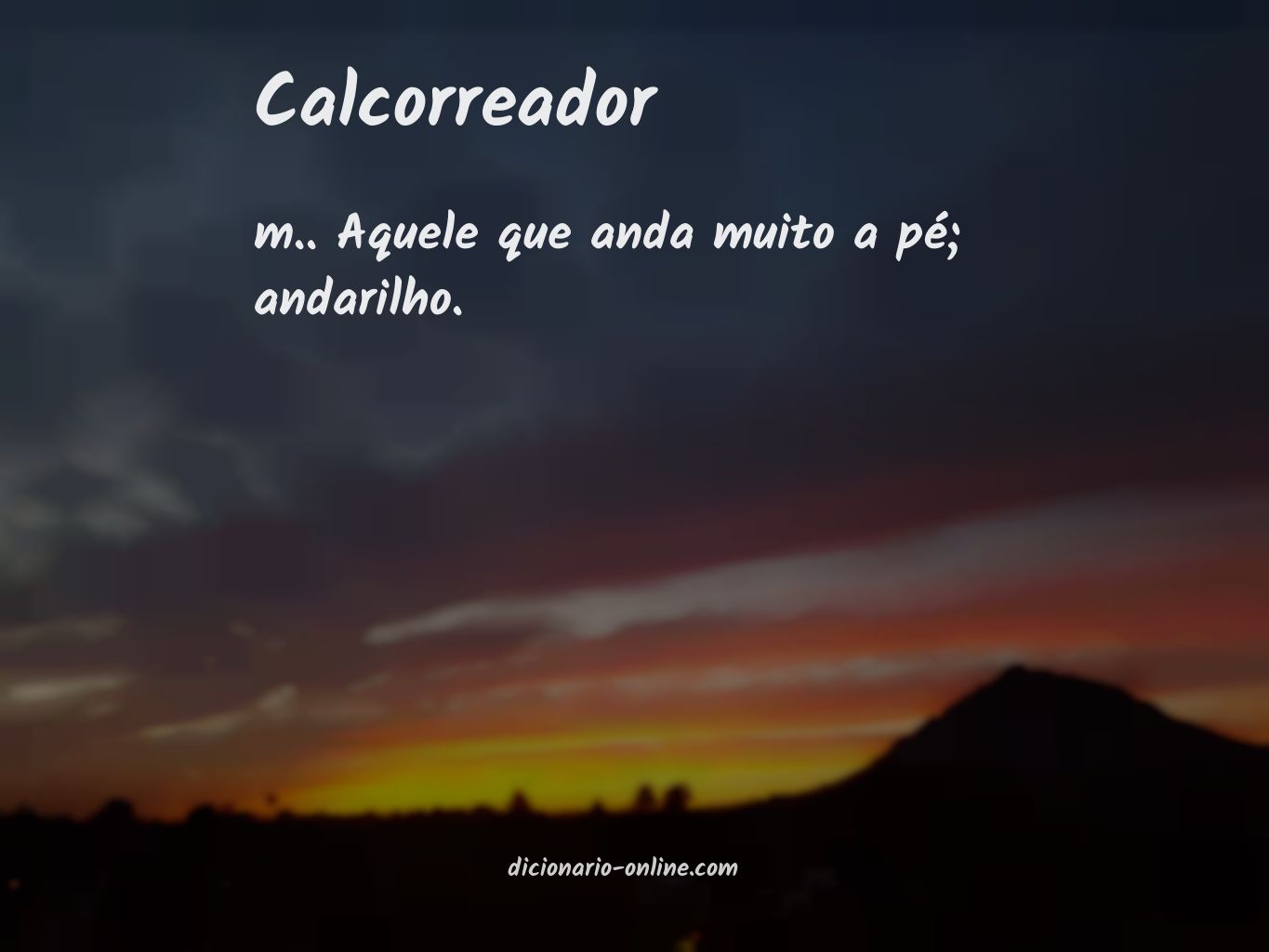 Significado de calcorreador