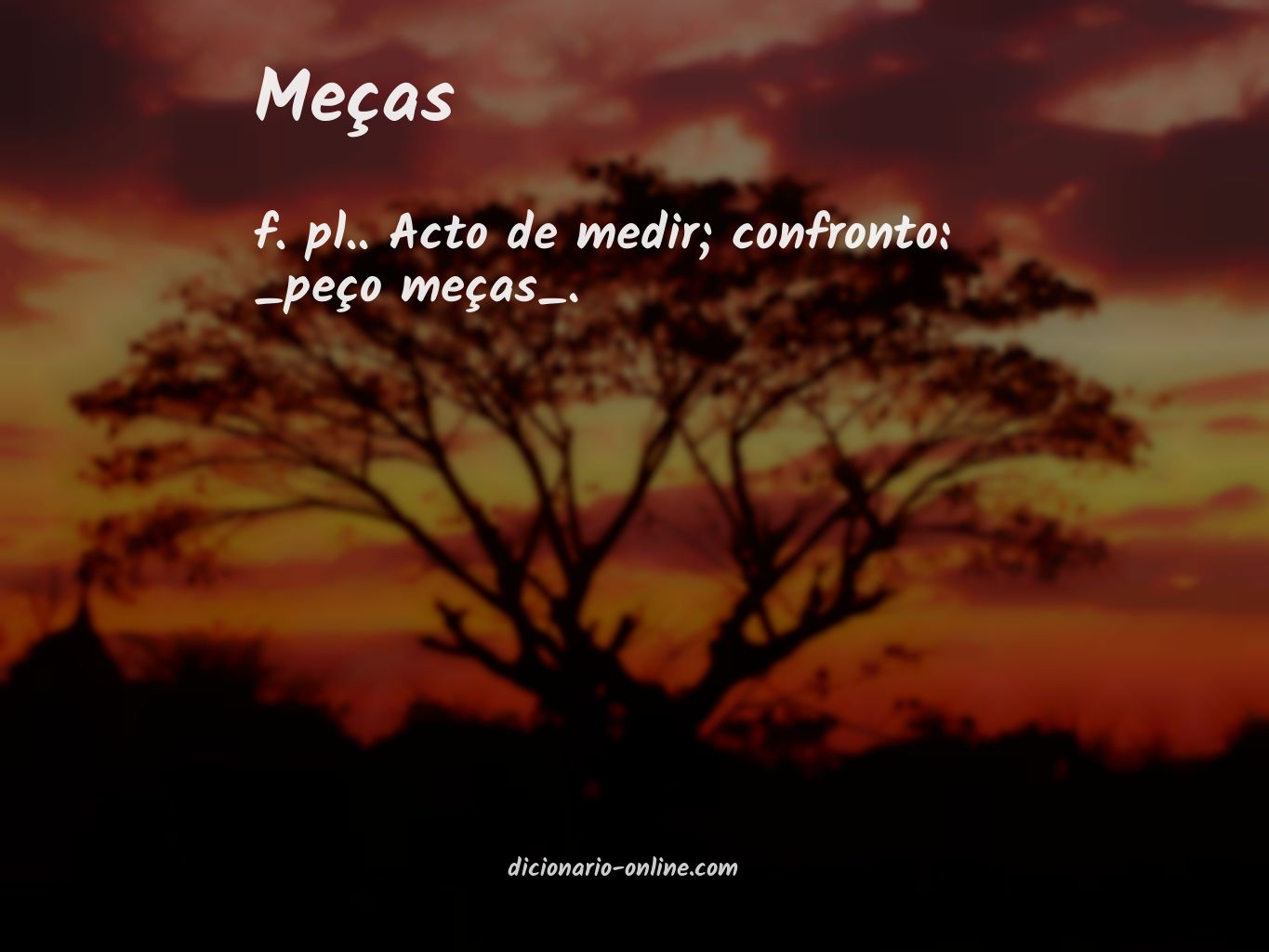 Significado de meças