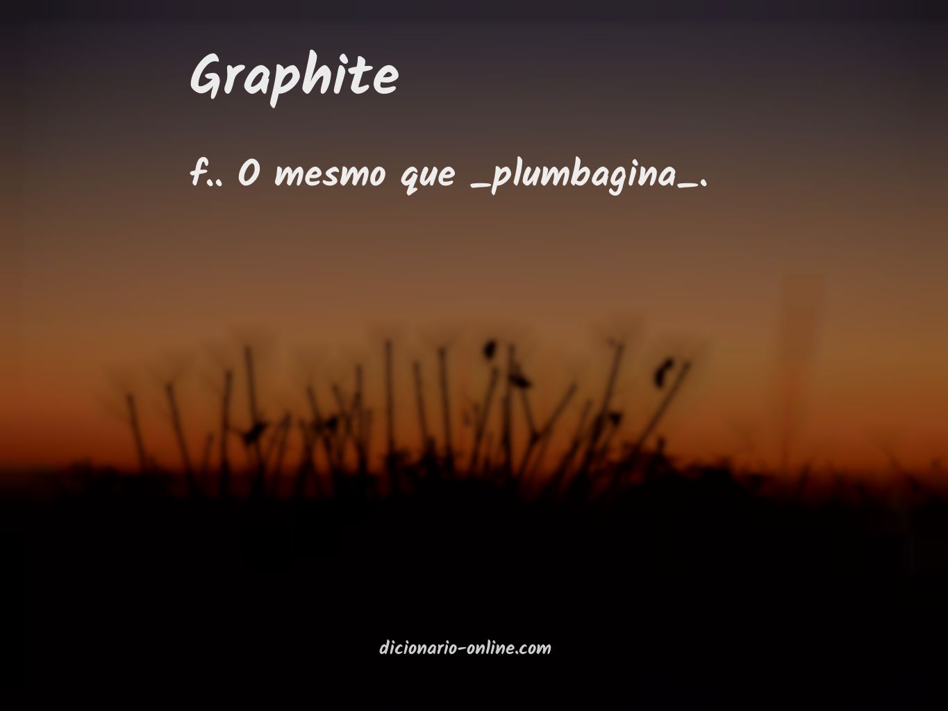 Significado de graphite