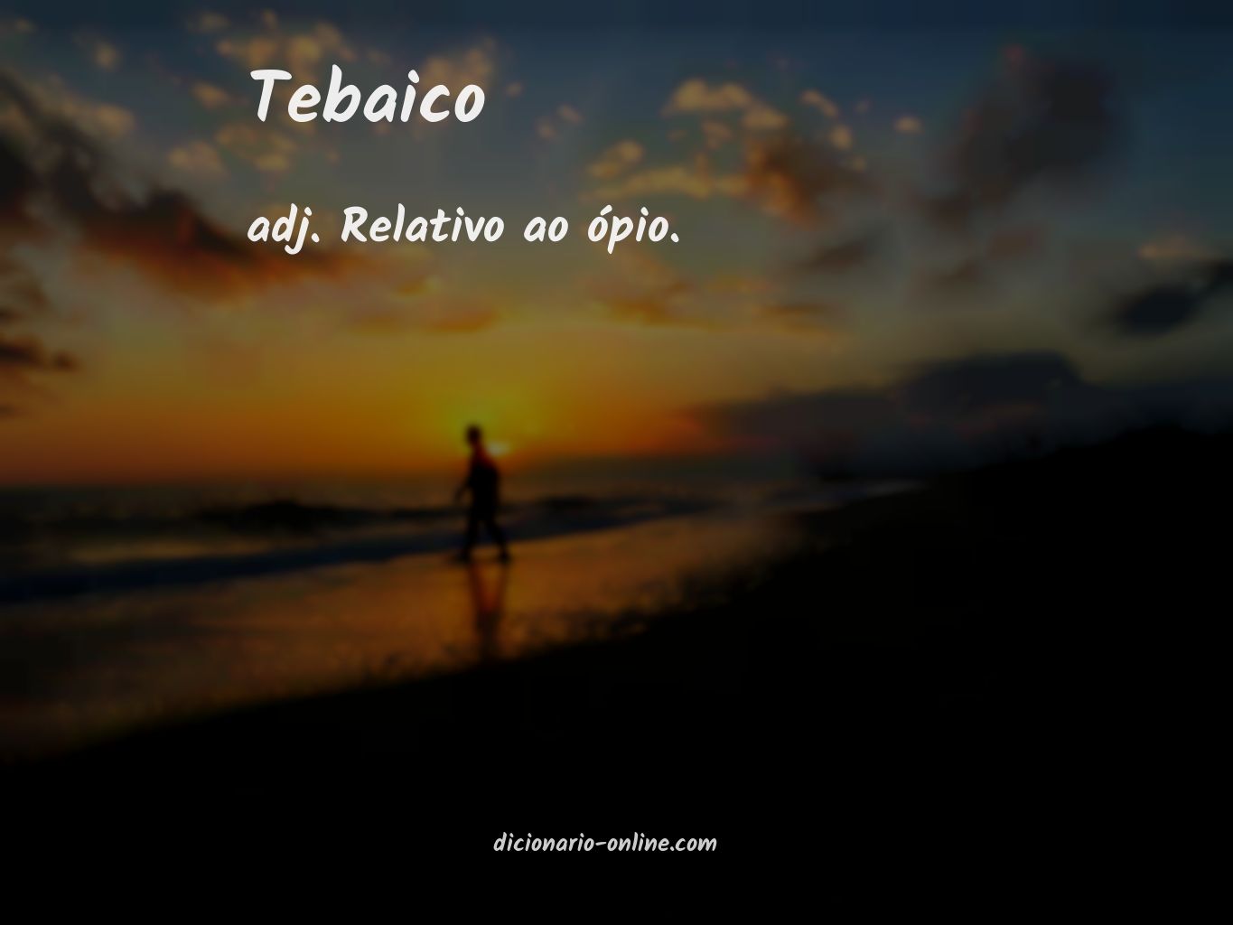 Significado de tebaico