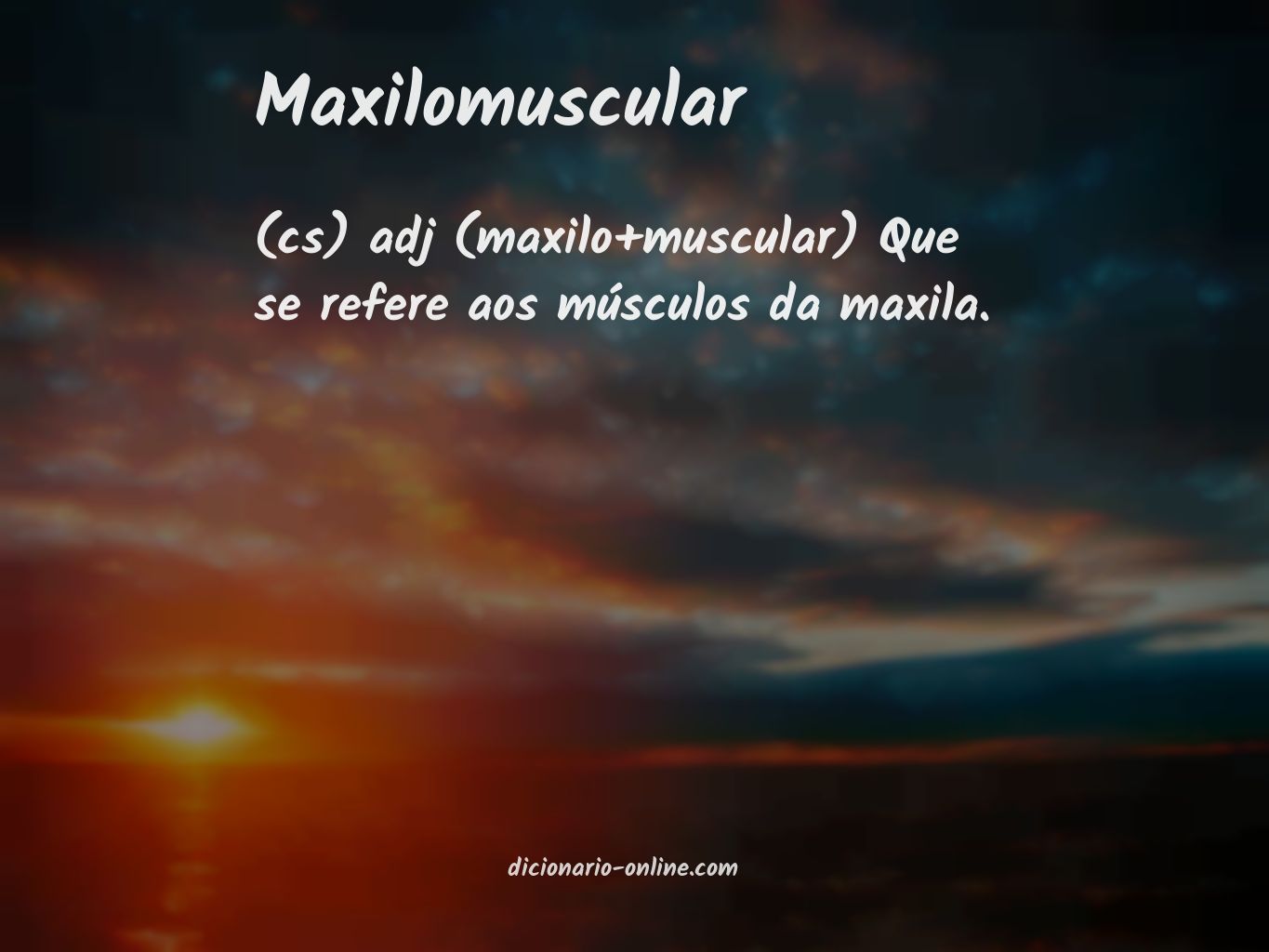 Significado de maxilomuscular