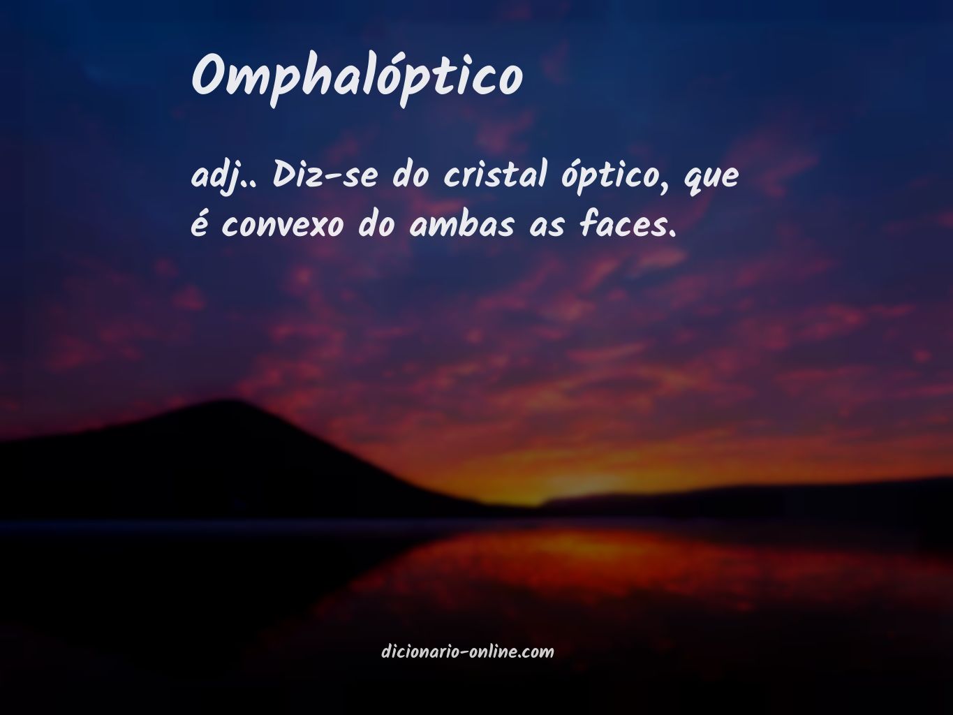 Significado de omphalóptico