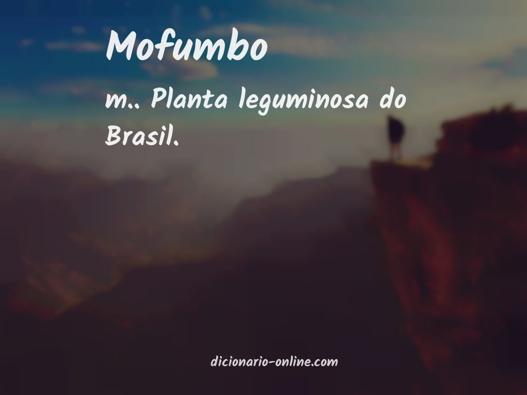 Significado de mofumbo