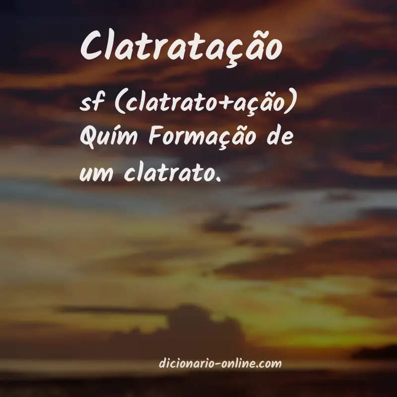Significado de clatratação
