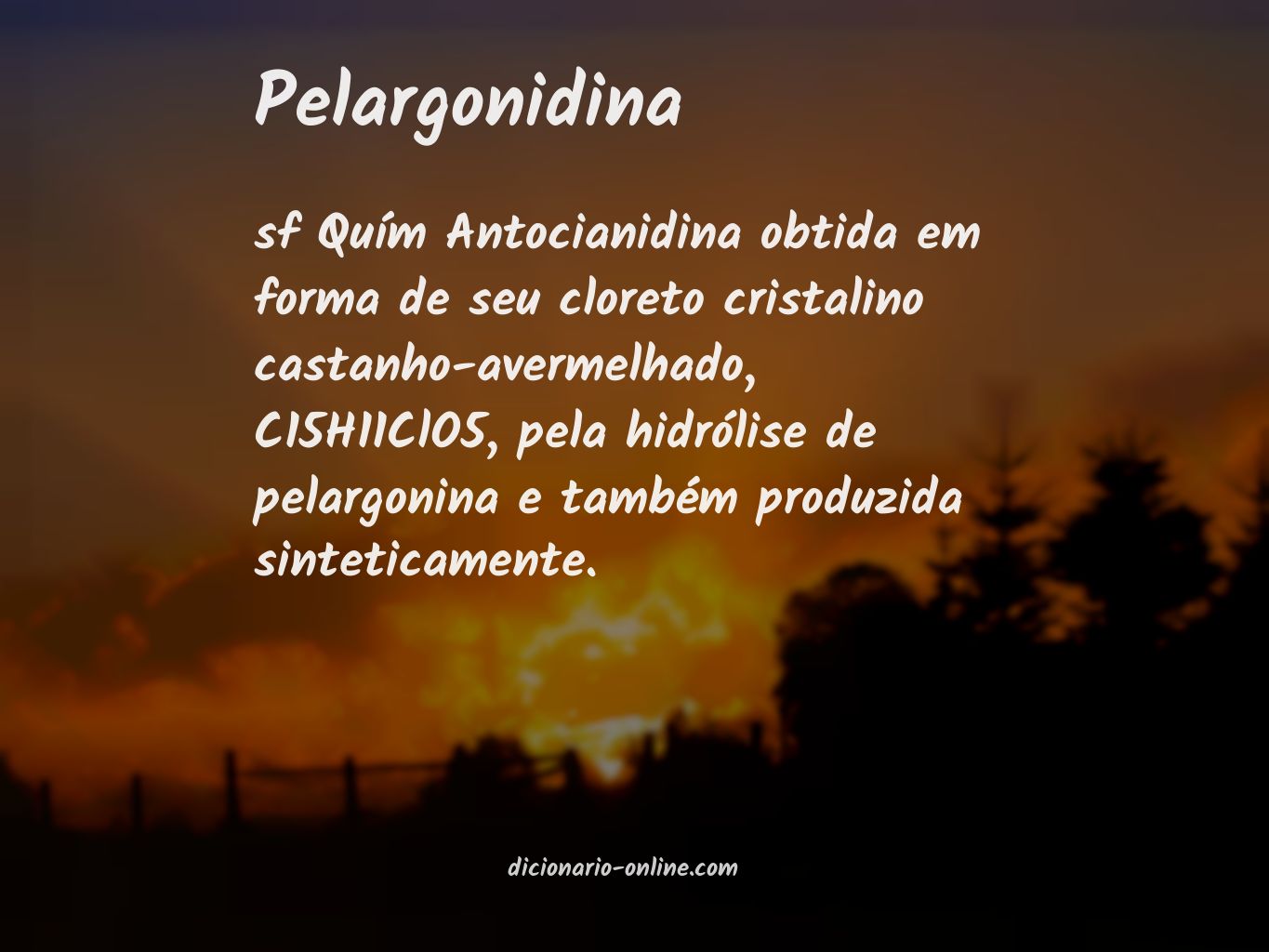 Significado de pelargonidina