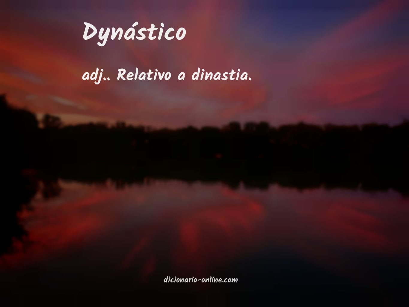 Significado de dynástico