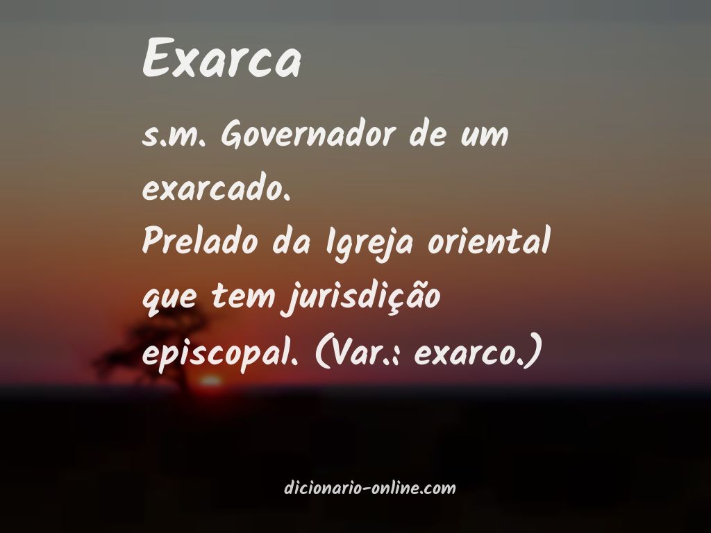 Significado de exarca