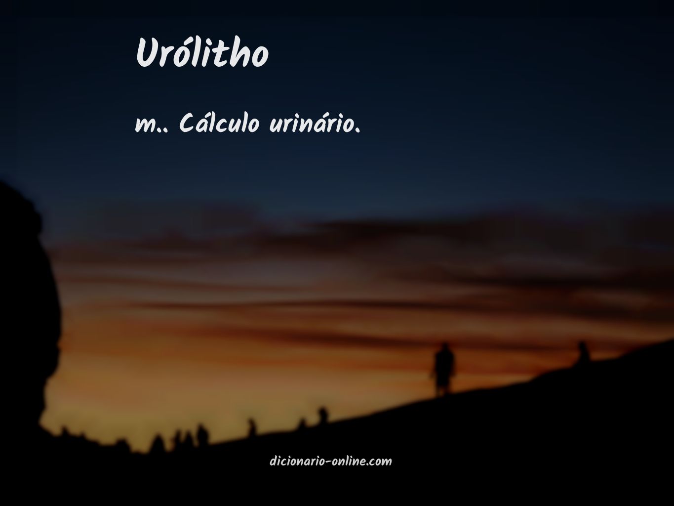 Significado de urólitho