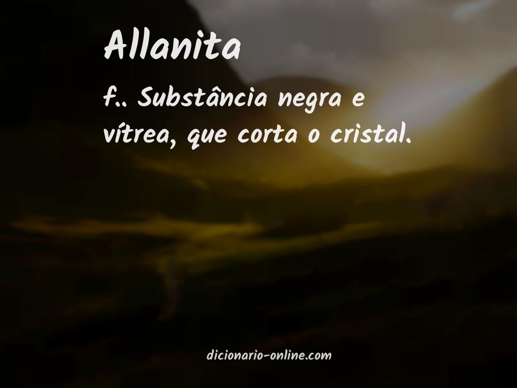 Significado de allanita