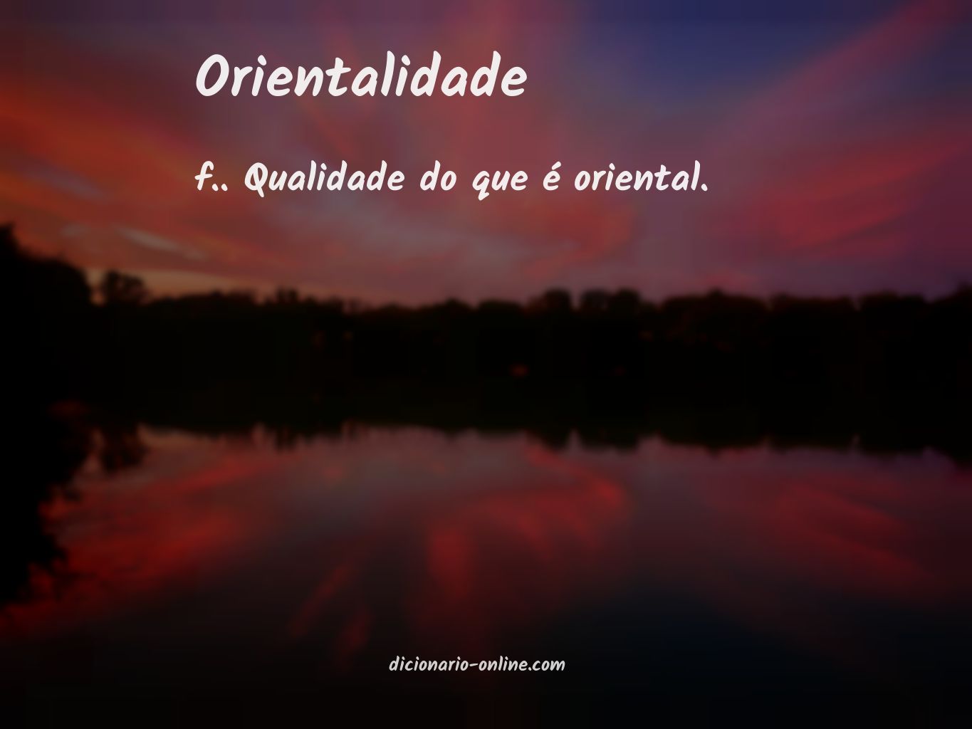 Significado de orientalidade