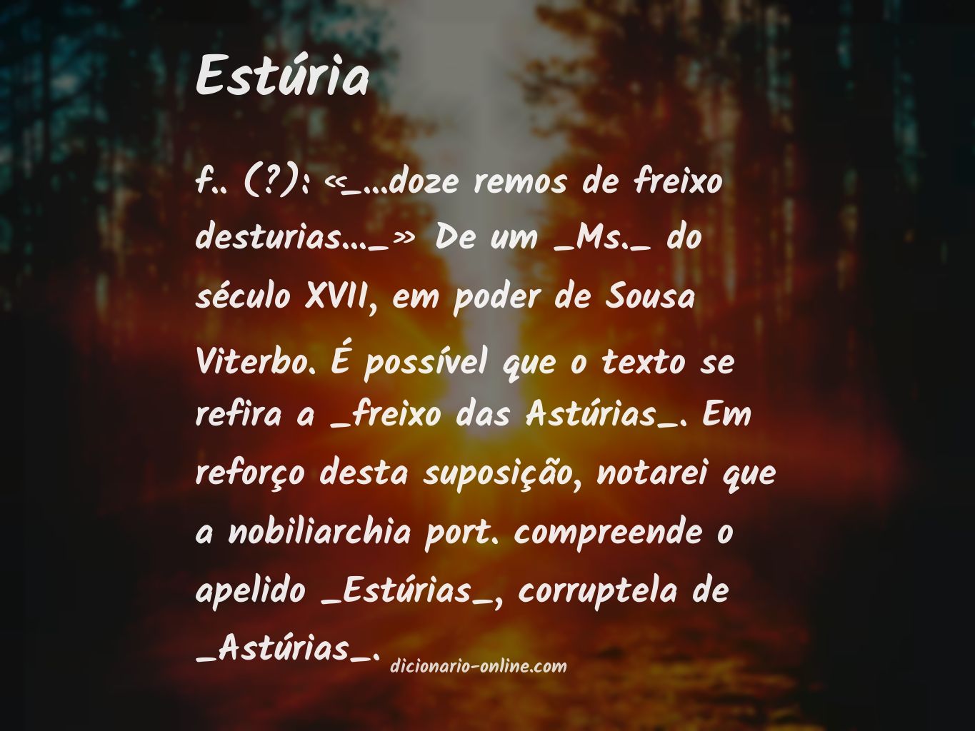 Significado de estúria