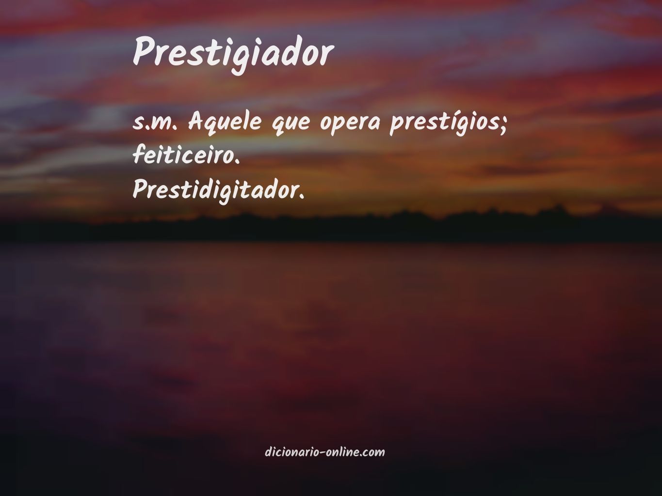 Significado de prestigiador