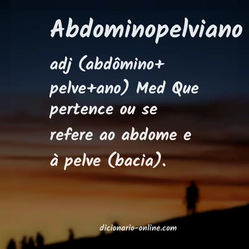 Significado de abdominopelviano