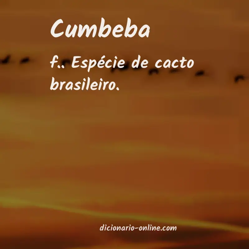 Significado de cumbeba