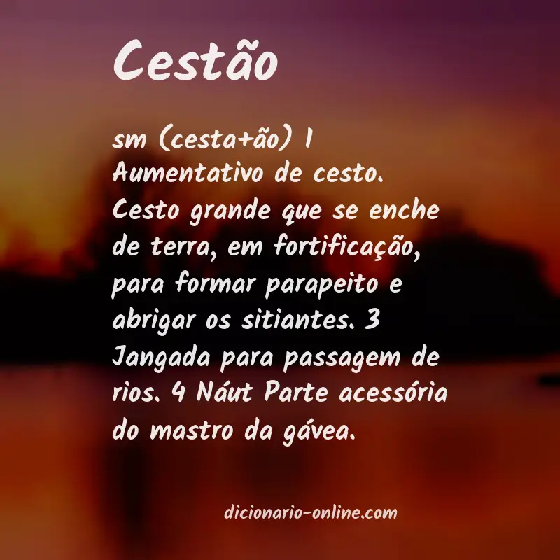 Significado de cestão