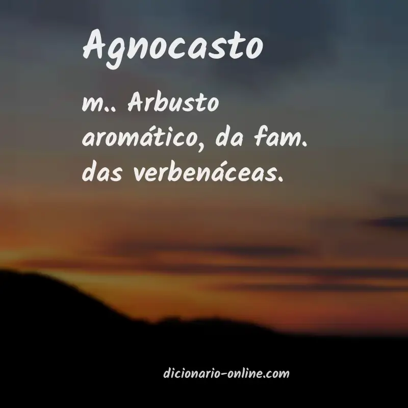Significado de agnocasto