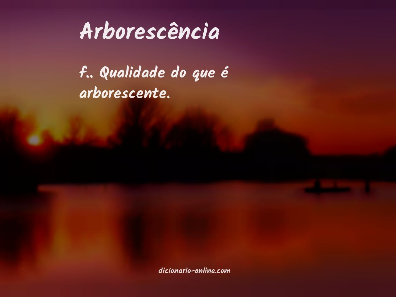 Significado de arborescência