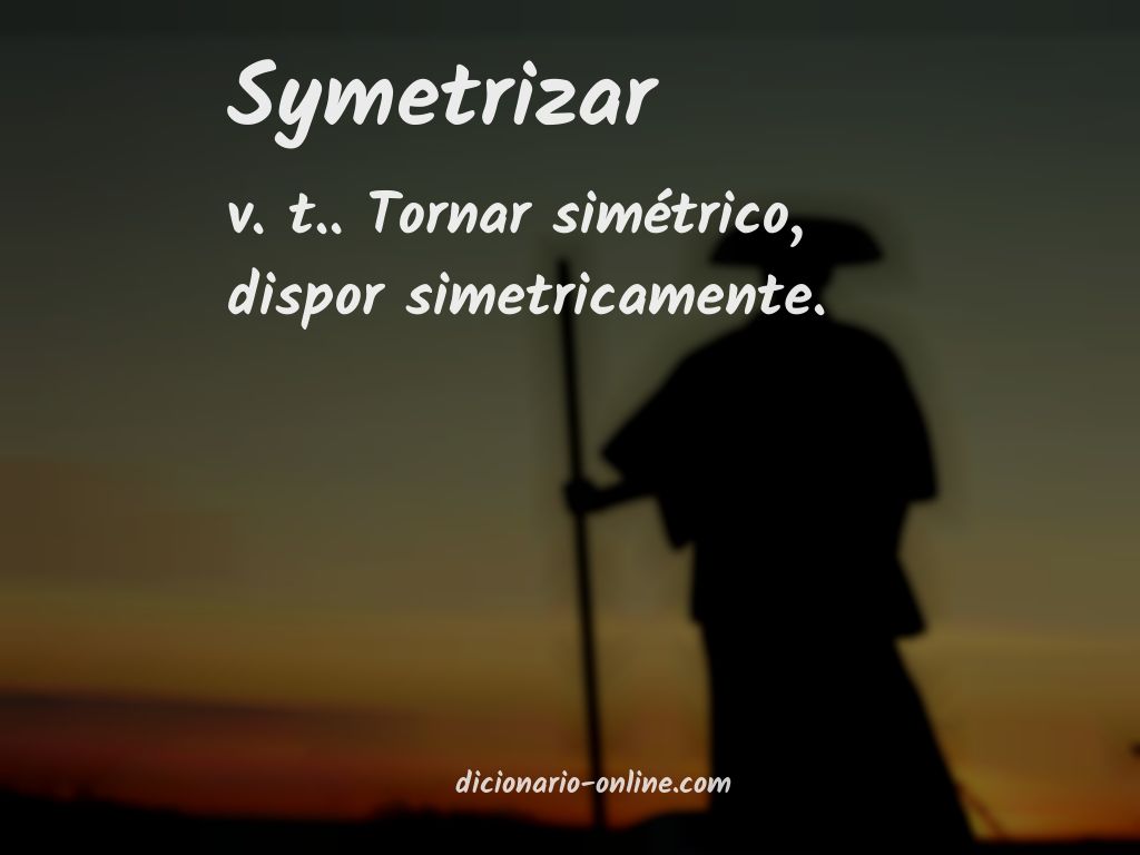 Significado de symetrizar