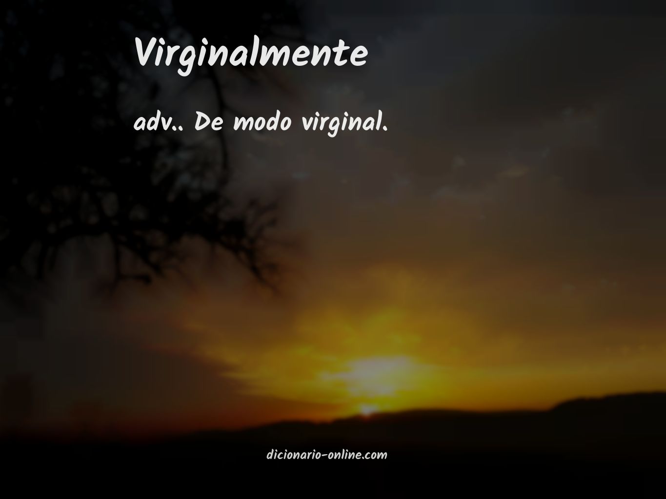 Significado de virginalmente