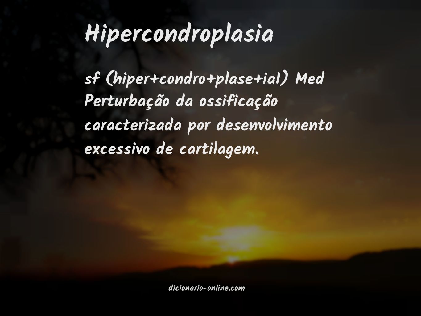 Significado de hipercondroplasia